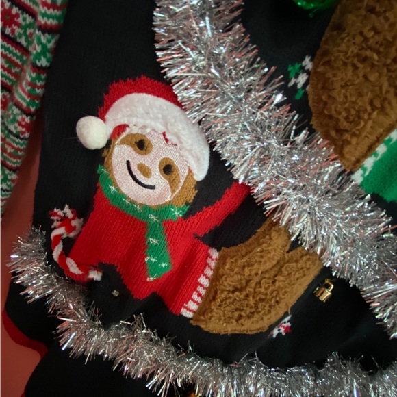 Ladies Sloth Design Light Up Ugly Christmas Sweater Sz S - Picture 8 of 8